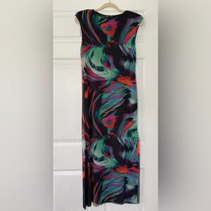 NWOT Zara Full Length Multi-Colored Bodycon Dress - Size Large